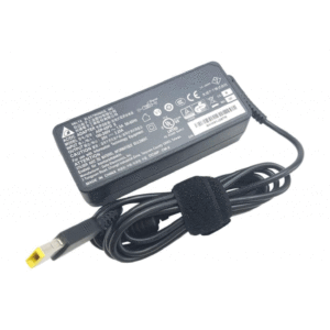 Lenovo 65W USB Slim Tip Rectangular pin Laptop Adapter/Charger with Power Cord for Select Models of Lenovo Laptops (888015000, Black)